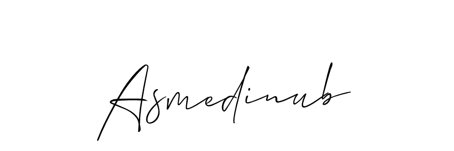 You can use this online signature creator to create a handwritten signature for the name Asmedinub. This is the best online autograph maker. Asmedinub signature style 2 images and pictures png