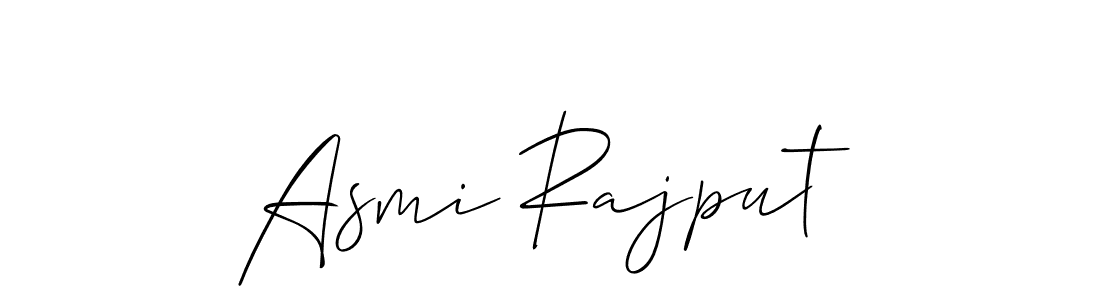 Also You can easily find your signature by using the search form. We will create Asmi Rajput name handwritten signature images for you free of cost using Allison_Script sign style. Asmi Rajput signature style 2 images and pictures png