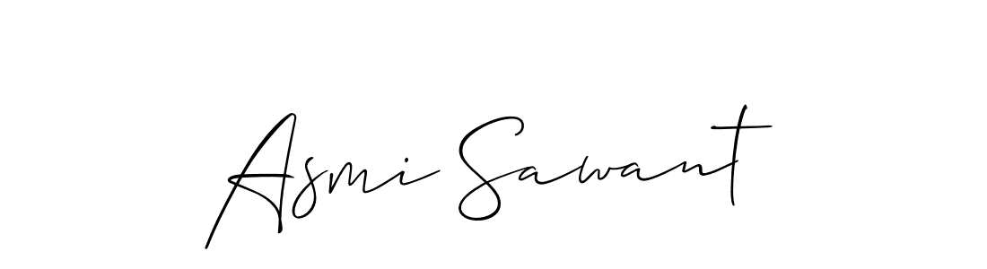 Make a beautiful signature design for name Asmi Sawant. With this signature (Allison_Script) style, you can create a handwritten signature for free. Asmi Sawant signature style 2 images and pictures png