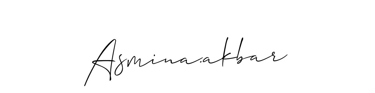 The best way (Allison_Script) to make a short signature is to pick only two or three words in your name. The name Asmina.akbar include a total of six letters. For converting this name. Asmina.akbar signature style 2 images and pictures png