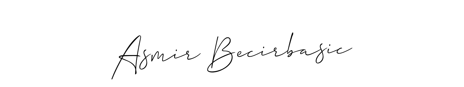 How to make Asmir Becirbasic name signature. Use Allison_Script style for creating short signs online. This is the latest handwritten sign. Asmir Becirbasic signature style 2 images and pictures png