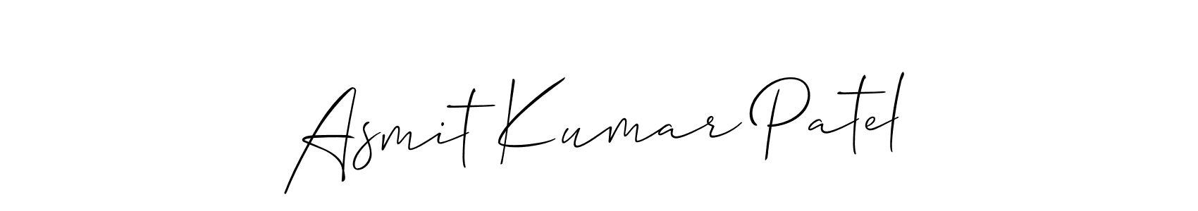 Make a short Asmit Kumar Patel signature style. Manage your documents anywhere anytime using Allison_Script. Create and add eSignatures, submit forms, share and send files easily. Asmit Kumar Patel signature style 2 images and pictures png