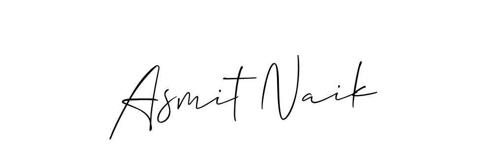 The best way (Allison_Script) to make a short signature is to pick only two or three words in your name. The name Asmit Naik include a total of six letters. For converting this name. Asmit Naik signature style 2 images and pictures png