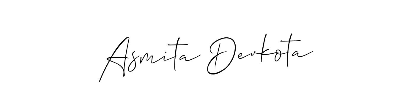 Best and Professional Signature Style for Asmita Devkota. Allison_Script Best Signature Style Collection. Asmita Devkota signature style 2 images and pictures png