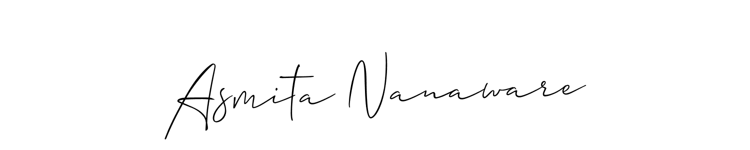 Make a beautiful signature design for name Asmita Nanaware. Use this online signature maker to create a handwritten signature for free. Asmita Nanaware signature style 2 images and pictures png