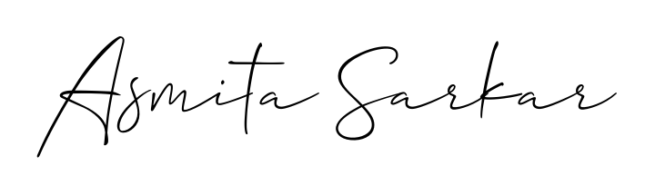 Personalize your online presence with Asmita Sarkar signature rendered in elegant Allison_Script font. Great for website footers and blogs. Asmita Sarkar signature style 2 images and pictures png