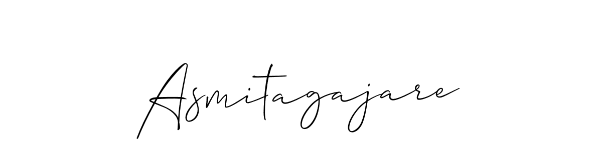 The best way (Allison_Script) to make a short signature is to pick only two or three words in your name. The name Asmitagajare include a total of six letters. For converting this name. Asmitagajare signature style 2 images and pictures png