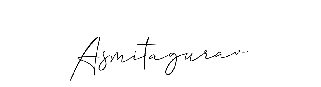 Create a beautiful signature design for name Asmitagurav. With this signature (Allison_Script) fonts, you can make a handwritten signature for free. Asmitagurav signature style 2 images and pictures png