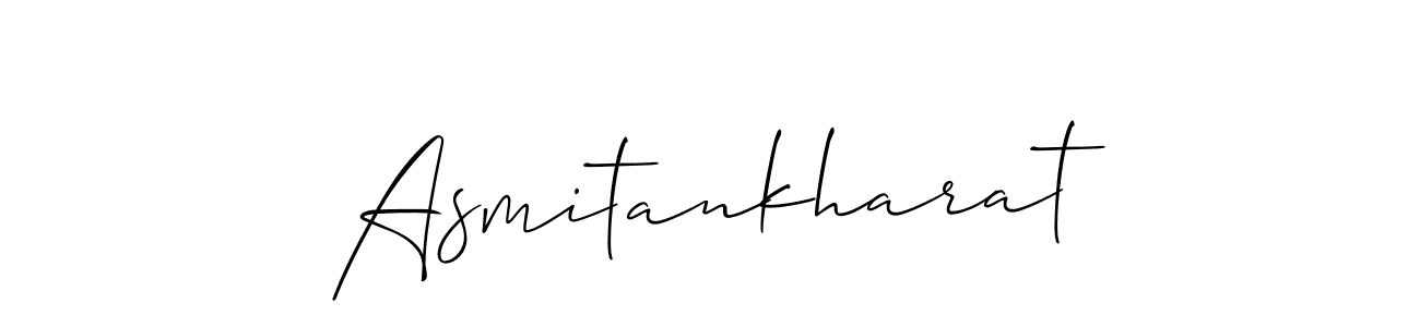 Create a beautiful signature design for name Asmitankharat. With this signature (Allison_Script) fonts, you can make a handwritten signature for free. Asmitankharat signature style 2 images and pictures png