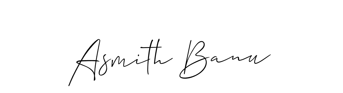 if you are searching for the best signature style for your name Asmith Banu. so please give up your signature search. here we have designed multiple signature styles  using Allison_Script. Asmith Banu signature style 2 images and pictures png