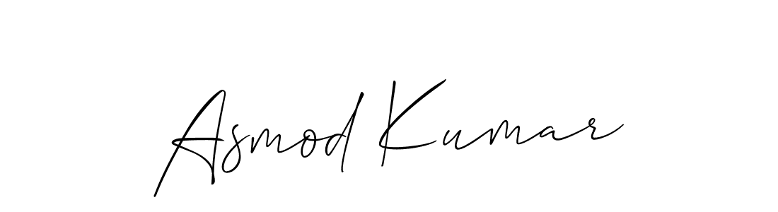 How to make Asmod Kumar signature? Allison_Script is a professional autograph style. Create handwritten signature for Asmod Kumar name. Asmod Kumar signature style 2 images and pictures png