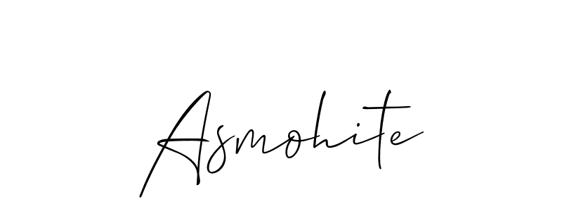 The best way (Allison_Script) to make a short signature is to pick only two or three words in your name. The name Asmohite include a total of six letters. For converting this name. Asmohite signature style 2 images and pictures png