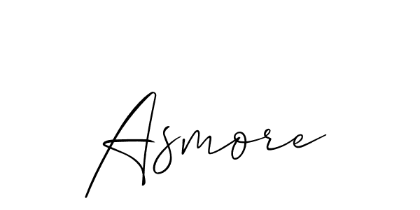 How to make Asmore signature? Allison_Script is a professional autograph style. Create handwritten signature for Asmore name. Asmore signature style 2 images and pictures png