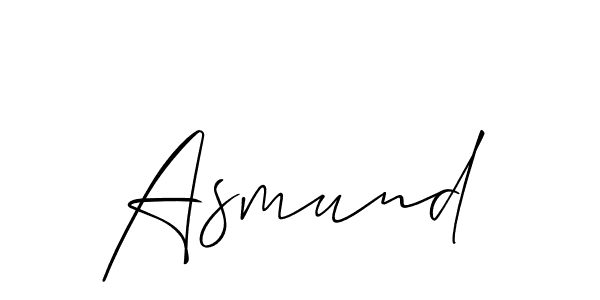 It looks lik you need a new signature style for name Asmund. Design unique handwritten (Allison_Script) signature with our free signature maker in just a few clicks. Asmund signature style 2 images and pictures png