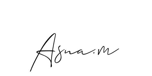 Make a beautiful signature design for name Asna.m. Use this online signature maker to create a handwritten signature for free. Asna.m signature style 2 images and pictures png