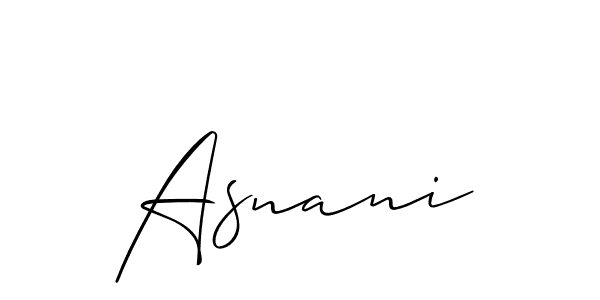 How to Draw Asnani signature style? Allison_Script is a latest design signature styles for name Asnani. Asnani signature style 2 images and pictures png