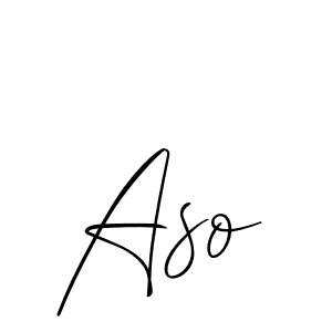 Make a beautiful signature design for name Aso. Use this online signature maker to create a handwritten signature for free. Aso signature style 2 images and pictures png