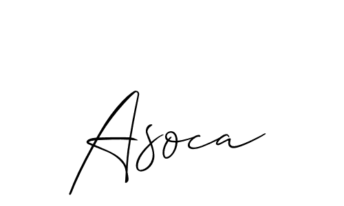 Similarly Allison_Script is the best handwritten signature design. Signature creator online .You can use it as an online autograph creator for name Asoca. Asoca signature style 2 images and pictures png