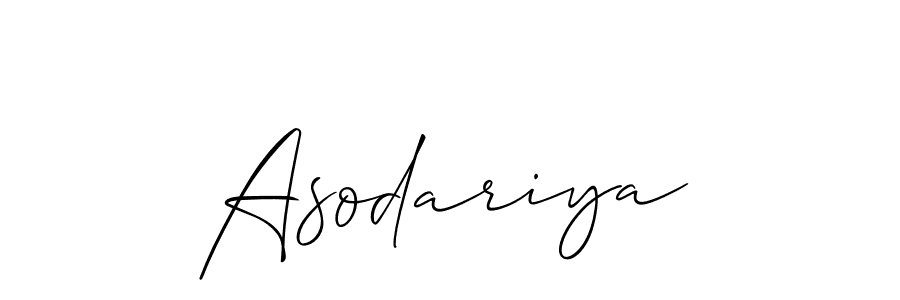 Also we have Asodariya name is the best signature style. Create professional handwritten signature collection using Allison_Script autograph style. Asodariya signature style 2 images and pictures png