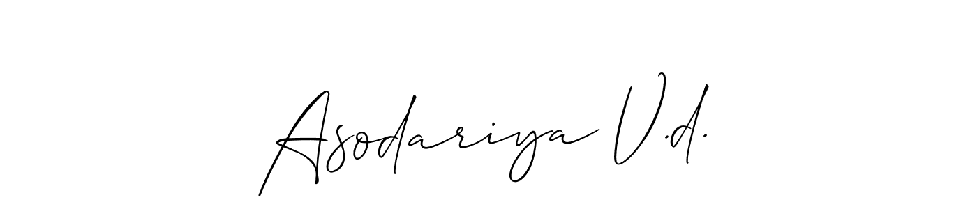 Here are the top 10 professional signature styles for the name Asodariya V.d.. These are the best autograph styles you can use for your name. Asodariya V.d. signature style 2 images and pictures png