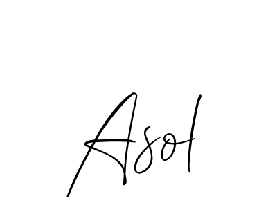 if you are searching for the best signature style for your name Asol. so please give up your signature search. here we have designed multiple signature styles  using Allison_Script. Asol signature style 2 images and pictures png