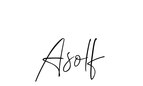 Also we have Asolf name is the best signature style. Create professional handwritten signature collection using Allison_Script autograph style. Asolf signature style 2 images and pictures png