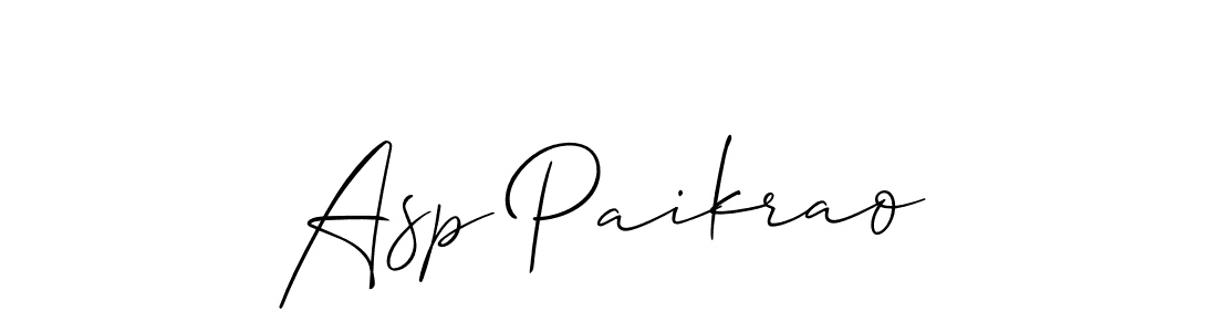 This is the best signature style for the Asp Paikrao name. Also you like these signature font (Allison_Script). Mix name signature. Asp Paikrao signature style 2 images and pictures png