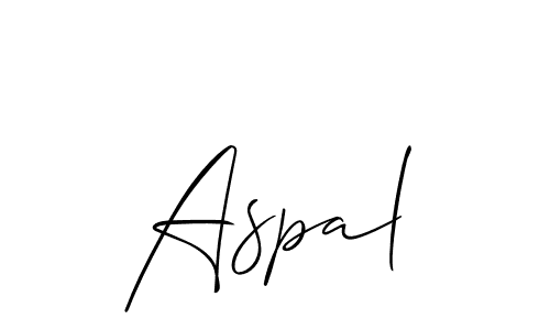 Aspal stylish signature style. Best Handwritten Sign (Allison_Script) for my name. Handwritten Signature Collection Ideas for my name Aspal. Aspal signature style 2 images and pictures png