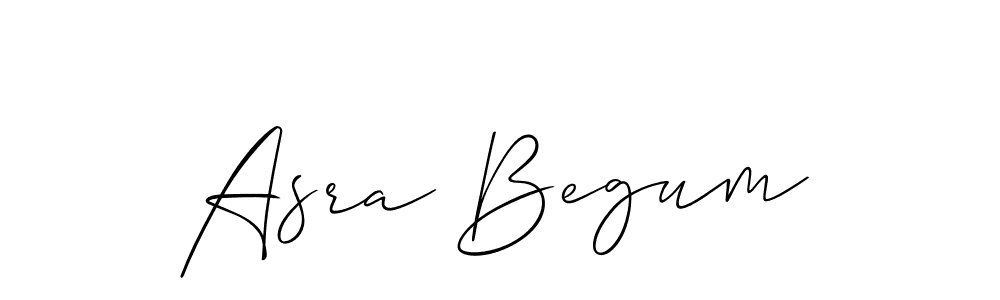 It looks lik you need a new signature style for name Asra Begum. Design unique handwritten (Allison_Script) signature with our free signature maker in just a few clicks. Asra Begum signature style 2 images and pictures png