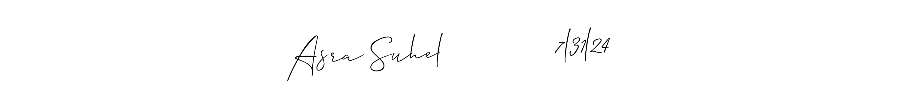 Here are the top 10 professional signature styles for the name Asra Suhel             7l31l24. These are the best autograph styles you can use for your name. Asra Suhel             7l31l24 signature style 2 images and pictures png