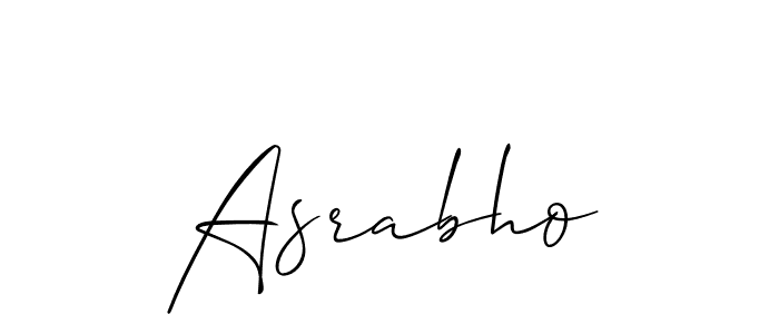 Make a beautiful signature design for name Asrabho. Use this online signature maker to create a handwritten signature for free. Asrabho signature style 2 images and pictures png