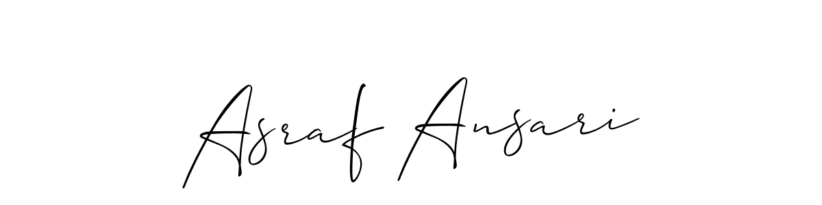 Make a short Asraf Ansari signature style. Manage your documents anywhere anytime using Allison_Script. Create and add eSignatures, submit forms, share and send files easily. Asraf Ansari signature style 2 images and pictures png