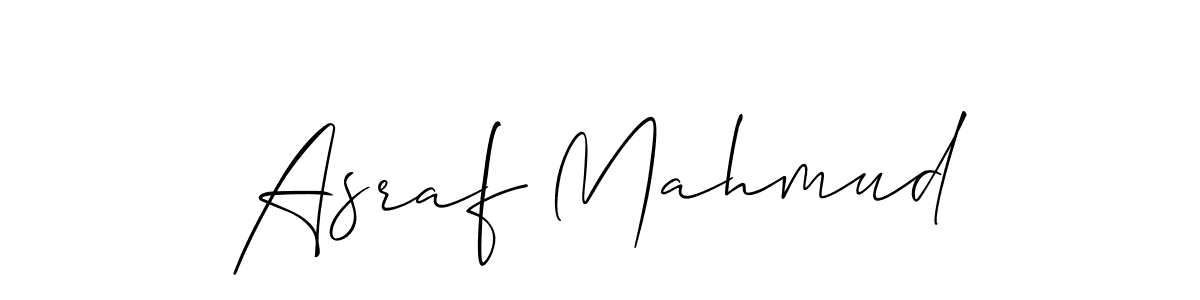 It looks lik you need a new signature style for name Asraf Mahmud. Design unique handwritten (Allison_Script) signature with our free signature maker in just a few clicks. Asraf Mahmud signature style 2 images and pictures png