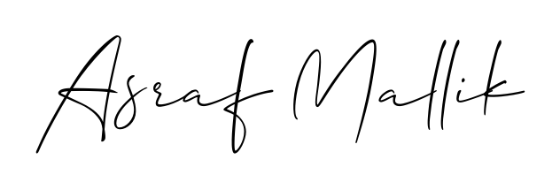 Create your official email sign-off with Asraf Mallik name in Allison_Script style. Crisp, clean, and perfectly legible across all screens. Asraf Mallik signature style 2 images and pictures png