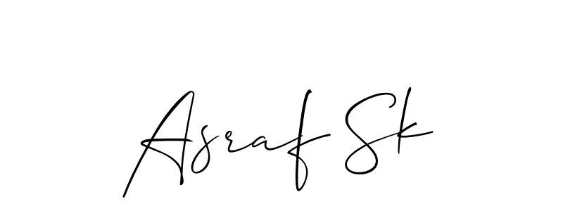 Similarly Allison_Script is the best handwritten signature design. Signature creator online .You can use it as an online autograph creator for name Asraf Sk. Asraf Sk signature style 2 images and pictures png