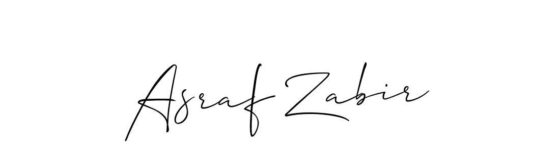 How to make Asraf Zabir name signature. Use Allison_Script style for creating short signs online. This is the latest handwritten sign. Asraf Zabir signature style 2 images and pictures png