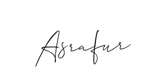 Design your own signature with our free online signature maker. With this signature software, you can create a handwritten (Allison_Script) signature for name Asrafur. Asrafur signature style 2 images and pictures png