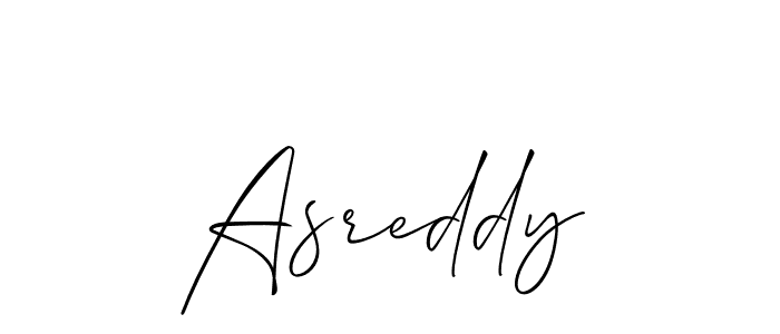 Make a beautiful signature design for name Asreddy. With this signature (Allison_Script) style, you can create a handwritten signature for free. Asreddy signature style 2 images and pictures png