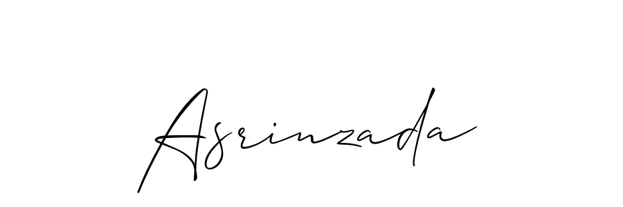 The best way (Allison_Script) to make a short signature is to pick only two or three words in your name. The name Asrinzada include a total of six letters. For converting this name. Asrinzada signature style 2 images and pictures png