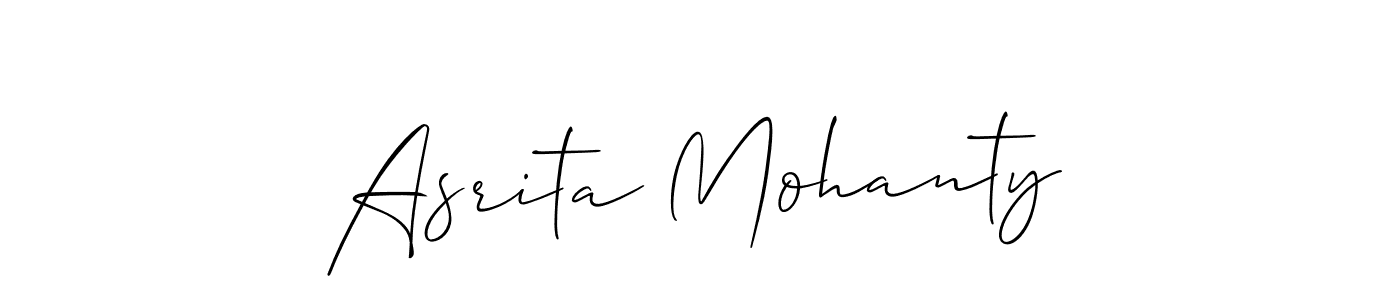 Also we have Asrita Mohanty name is the best signature style. Create professional handwritten signature collection using Allison_Script autograph style. Asrita Mohanty signature style 2 images and pictures png