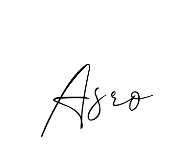 How to make Asro signature? Allison_Script is a professional autograph style. Create handwritten signature for Asro name. Asro signature style 2 images and pictures png