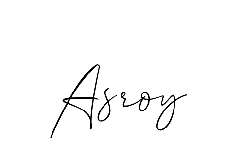 Create a beautiful signature design for name Asroy. With this signature (Allison_Script) fonts, you can make a handwritten signature for free. Asroy signature style 2 images and pictures png
