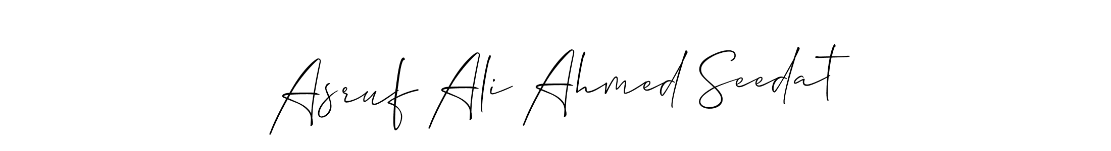 Best and Professional Signature Style for Asruf Ali Ahmed Seedat. Allison_Script Best Signature Style Collection. Asruf Ali Ahmed Seedat signature style 2 images and pictures png