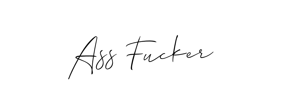 Design your own signature with our free online signature maker. With this signature software, you can create a handwritten (Allison_Script) signature for name Ass Fucker. Ass Fucker signature style 2 images and pictures png