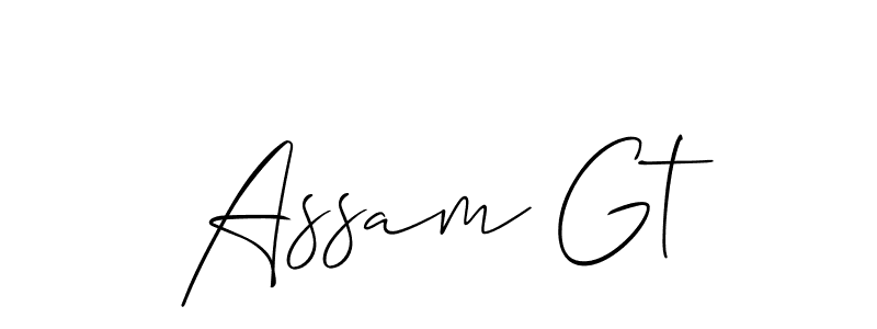 Also You can easily find your signature by using the search form. We will create Assam Gt name handwritten signature images for you free of cost using Allison_Script sign style. Assam Gt signature style 2 images and pictures png