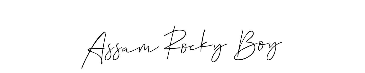 Similarly Allison_Script is the best handwritten signature design. Signature creator online .You can use it as an online autograph creator for name Assam Rocky Boy. Assam Rocky Boy signature style 2 images and pictures png