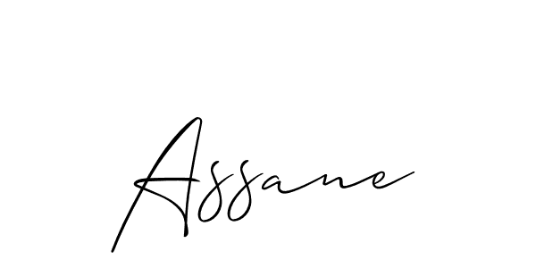 Create a beautiful signature design for name Assane. With this signature (Allison_Script) fonts, you can make a handwritten signature for free. Assane signature style 2 images and pictures png