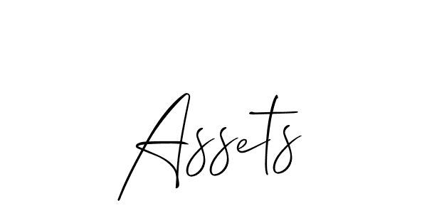It looks lik you need a new signature style for name Assets. Design unique handwritten (Allison_Script) signature with our free signature maker in just a few clicks. Assets signature style 2 images and pictures png