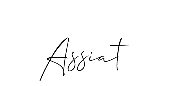 Design your own signature with our free online signature maker. With this signature software, you can create a handwritten (Allison_Script) signature for name Assiat. Assiat signature style 2 images and pictures png