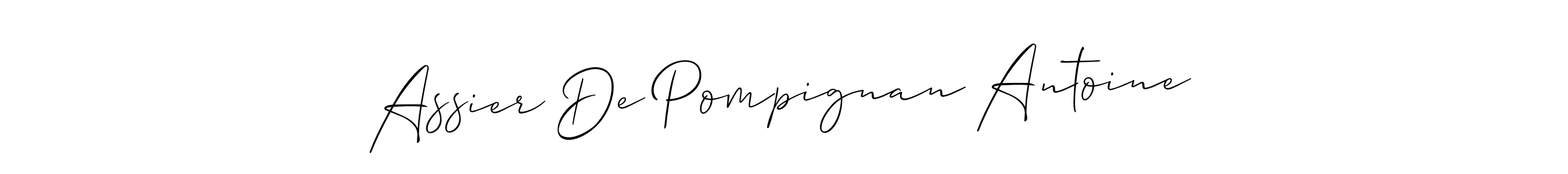 Once you've used our free online signature maker to create your best signature Allison_Script style, it's time to enjoy all of the benefits that Assier De Pompignan Antoine name signing documents. Assier De Pompignan Antoine signature style 2 images and pictures png